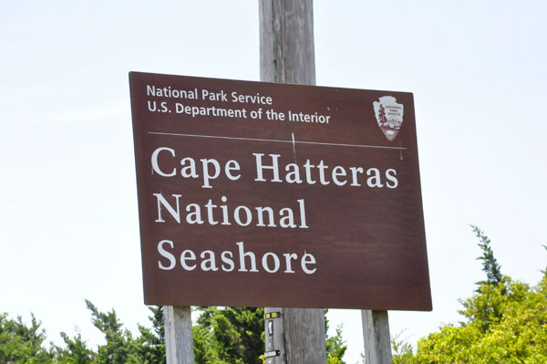 Cape Hatteras National Seashore sign